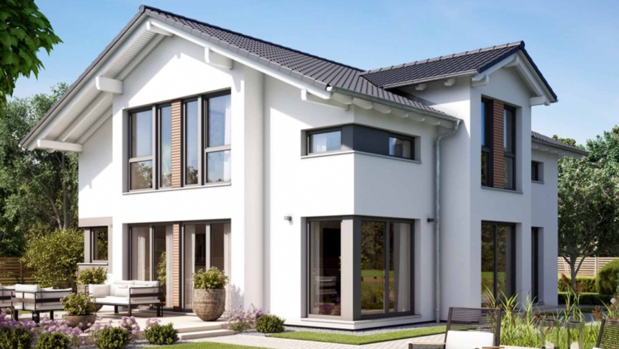 Im Herzen von Wörth! Baugrundstück für ein großzügiges Einfamilienhaus in sehr guter Wohnlage - Mustervisualisierung