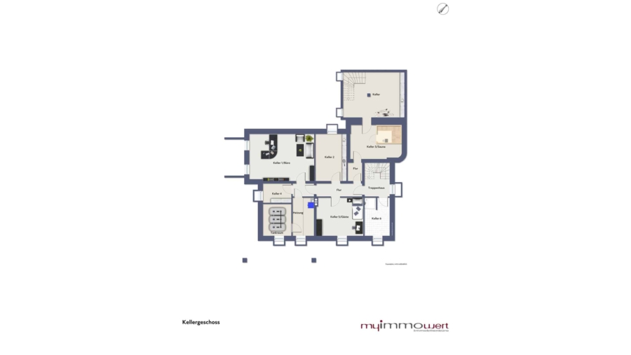 Grundsolides Ein- / Zweifamilienhaus in absolut ruhiger Wohnlage in Wartenberg - Kellergeschoss