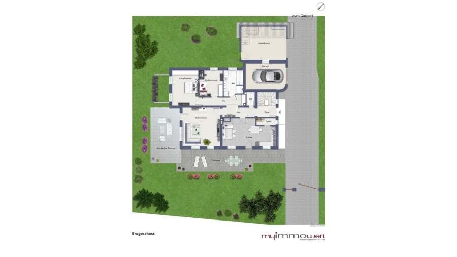 Grundsolides Ein- / Zweifamilienhaus in absolut ruhiger Wohnlage in Wartenberg - Erdgeschoss