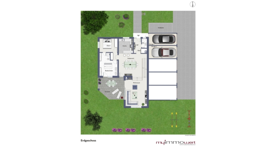 Das Einfamilienhaus der 1.000 Möglichkeiten mit ca. 573 m² Grund und idealer Süd-/Westausrichtung - Erdgeschoss