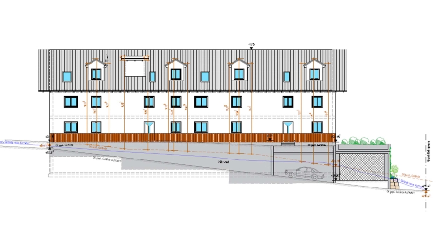 Schöne 2-Zimmer-Gartenwohnung mit 62 m² Wohnfläche, großem Garten & geräumigen TG-Stellplatz - Ansicht Norden