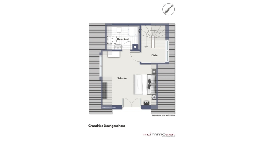 Bezug sofort möglich! Exklusives Stadthaus mit edlem Kaminofen, 2 Bädern in Toplage Untermenzing - Dachgeschoss