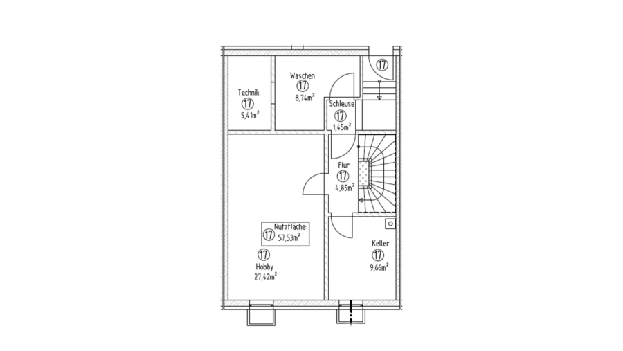 Modernes Reihenmittelhaus mit ca. 178 m² Wohnfläche, 5 Zimmern & 2 Bädern in Bestlage Alt-Finsing - Kellergeschoss