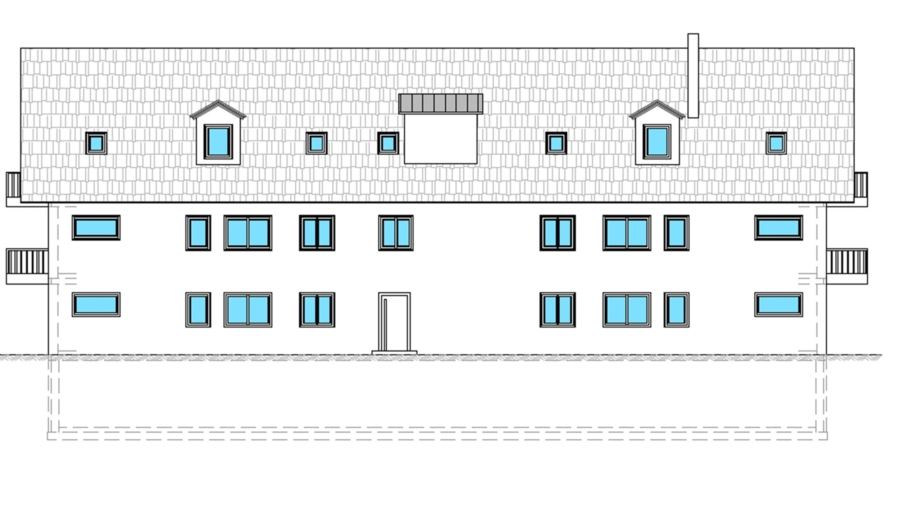 Schöne 2-Zimmer-Gartenwohnung zzgl. Souterrainbereich mit ca. 82 m² Wfl., Carport & Stellplatz - Nordansicht