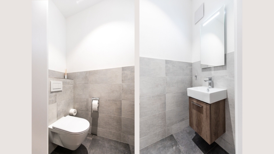 Absolute Rarität! Edle 4-Zimmer-Dachgeschosswohnung mit Luxusausstattung und großem Westbalkon - Gäste-WC