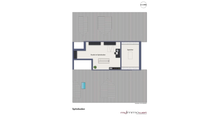 Absolute Rarität! Edle 4-Zimmer-Dachgeschosswohnung mit Luxusausstattung und großem Westbalkon - Spitzboden
