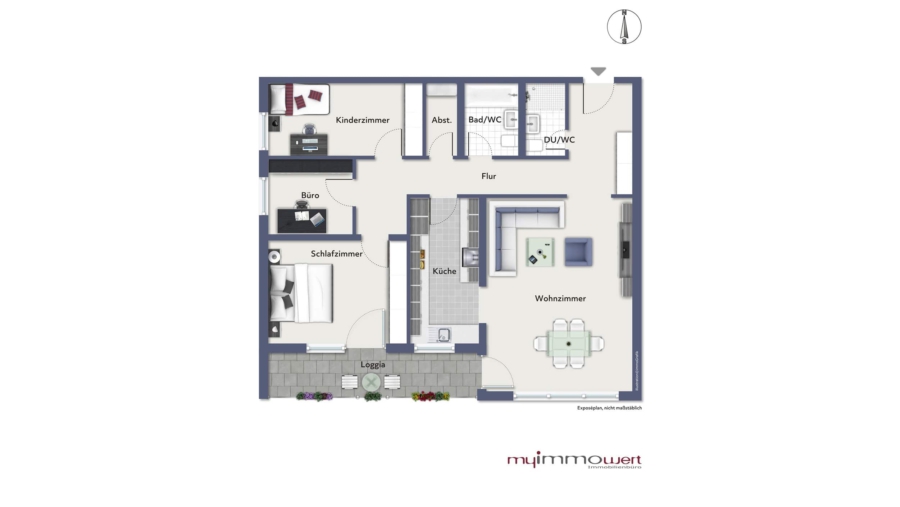 Renovierungsbedürftige 3,5-Zimmer-Eigentumswohnung mit ca. 106 m² Wohnfläche im Herzen von Ismaning! - Wohnung