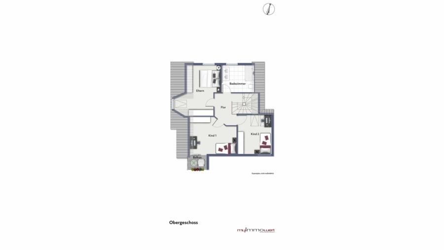 Exklusives Designer-Einfamilienhaus mit High-End-Ausstattung in privilegierter Lage von Baldham - Obergeschoss