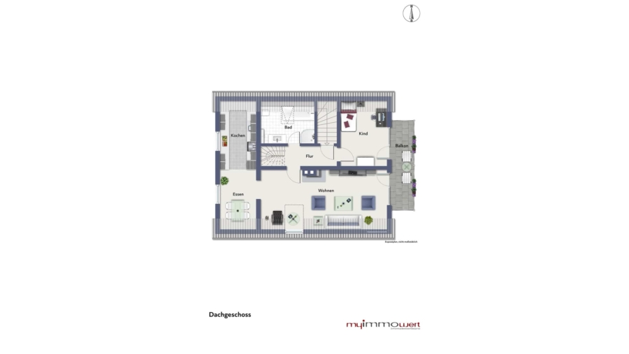 Freistehendes Zweifamilienhaus mit Traumgarten in absolut ruhiger Wohnlage zum Selbstbezug - Dachgeschoss