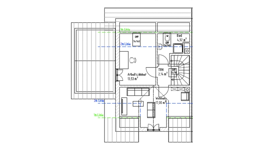 Moderne Doppelhaushälfte mit ca. 151,70 m² Wohnfläche, 5 Zimmern & 2 exklusiven Tageslichtbädern! - Dachgeschoss