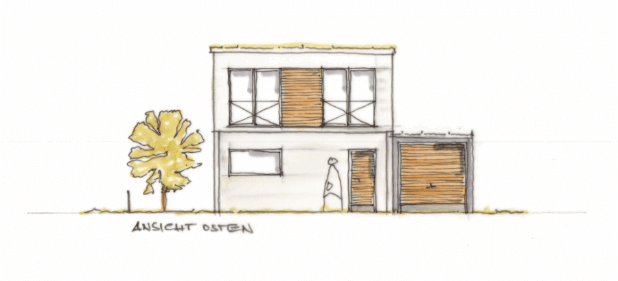 Baurecht vorhanden! Sonniges Baugrundstück für ein Einfamilienhaus oder Zweifamilienhaus in Erding! - Ansicht Osten