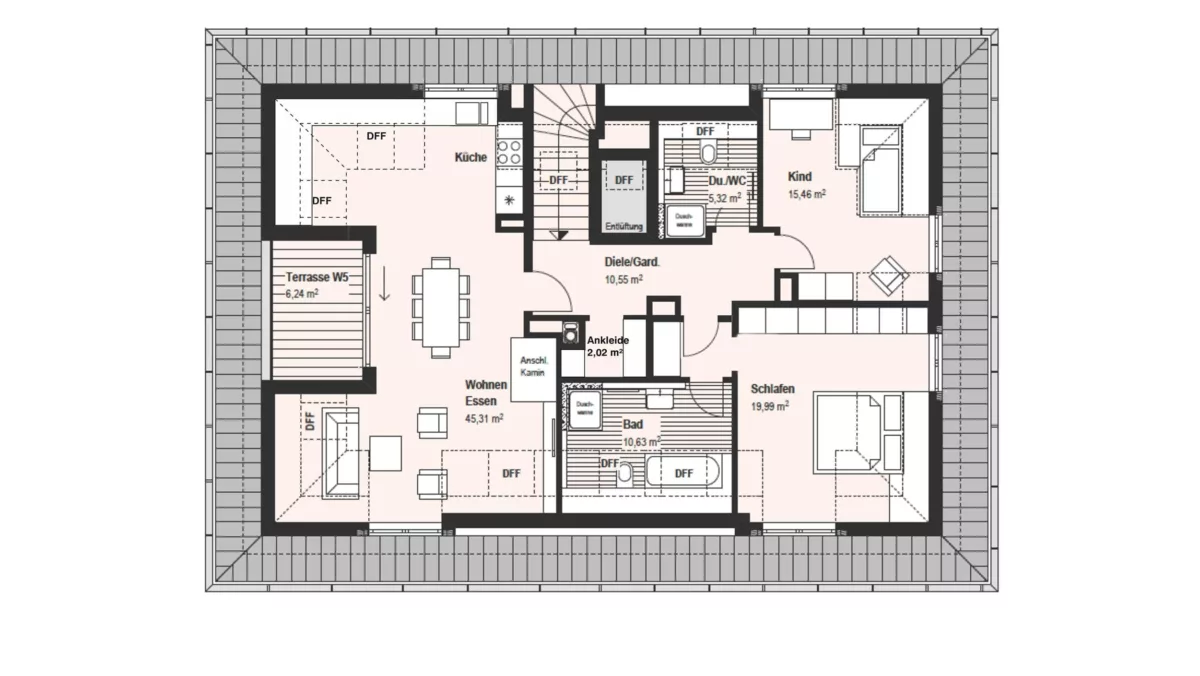 Wohnung im Dachgeschoss