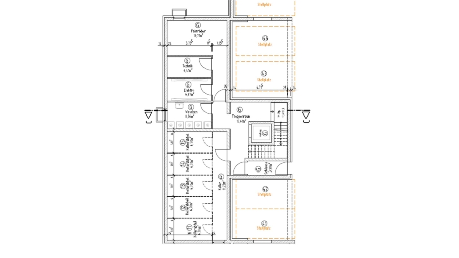 Eine Perle im Herzen von Alt-Finsing! Edle Penthouse Wohnung mit 128 m² Wohnfläche & 2 große Balkone - Kellergeschoss