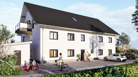 3-Zimmer-Eigentumswohnung, KfW 40 Standard mit großem Westbalkon & 2 Stellplätzen, 84066 Mallersdorf-Pfaffenberg, Etagenwohnung