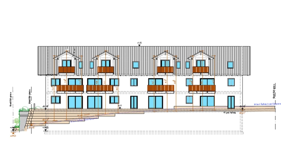 Schöne 2-Zimmer-Gartenwohnung mit 62 m² Wohnfläche, großem Garten & geräumigen TG-Stellplatz - Ansicht Süden
