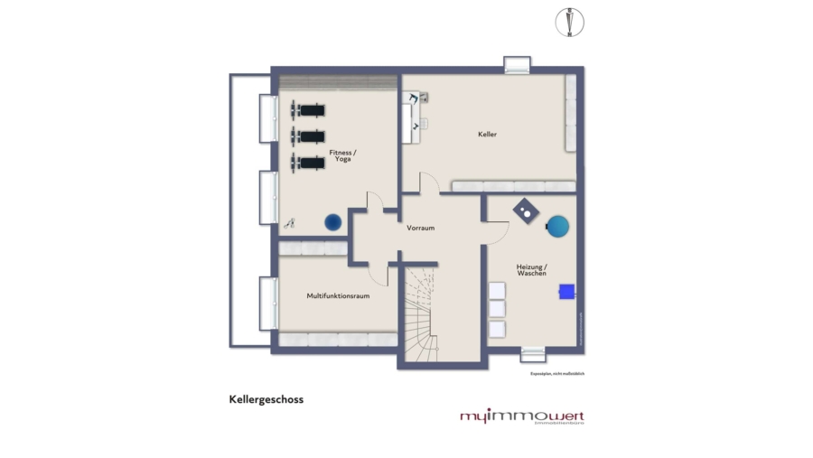 Wunderschönes & genial durchdachtes Zweifamilienhaus mit ca. 261 m² Wohnfläche in Toplage - Kellergeschoss