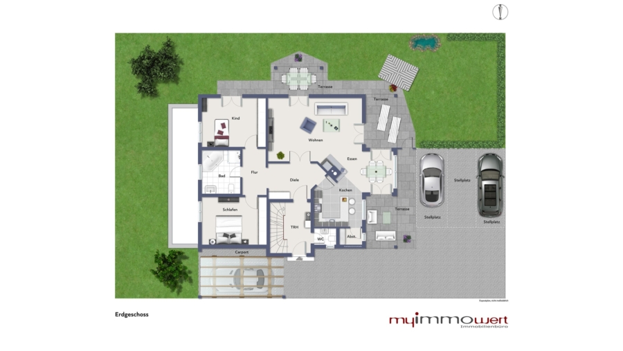 Wunderschönes & genial durchdachtes Zweifamilienhaus mit ca. 261 m² Wohnfläche in Toplage - Erdgeschoss