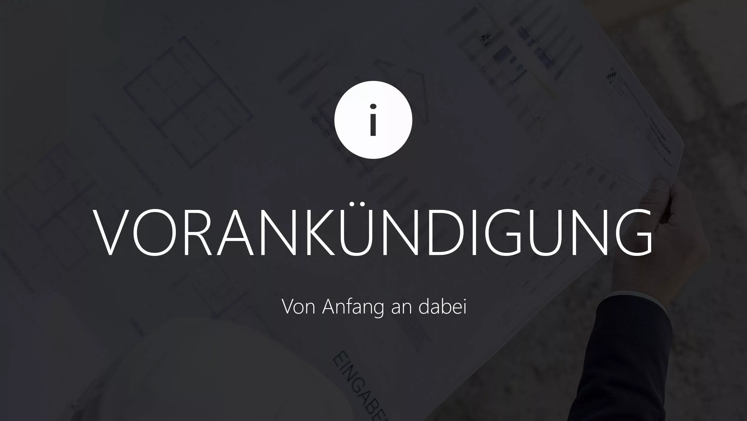 Vorankündigung
