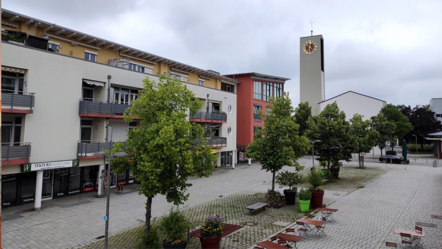 Schöne moderne 1-Zimmer-Gartenwohnung im Herzen von Neufahrn bei Freising mit 2 Stellplätzen - Marktplatz Neufahrn