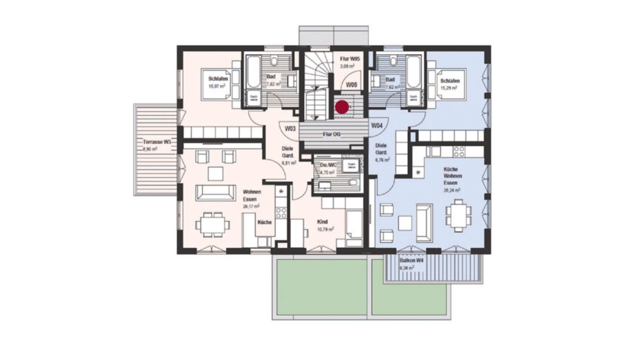 Absolute Rarität! Edle 3-Zimmer-Dachgeschosswohnung mit Luxusausstattung und großer Dachterrasse - Wohnung im Obergeschoss