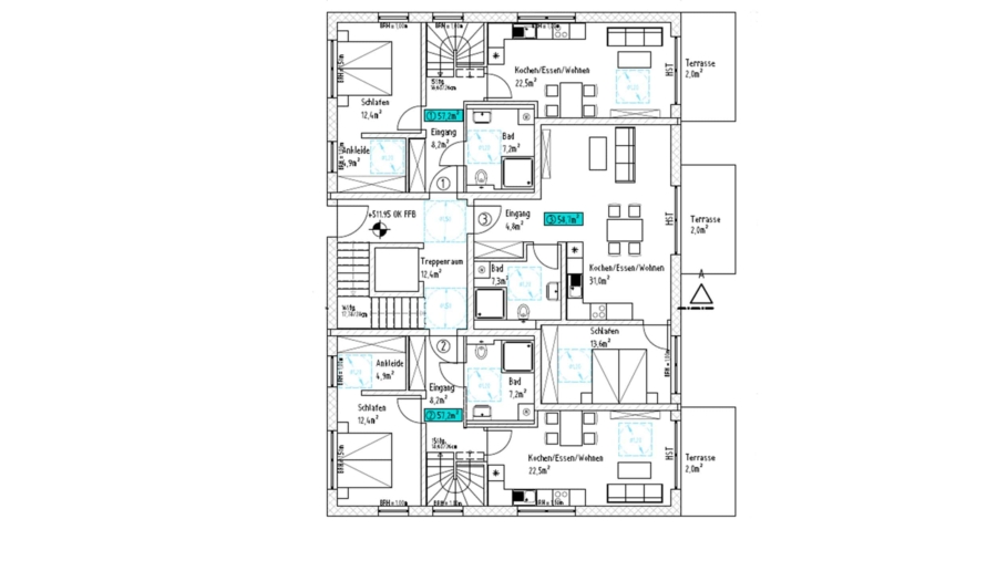 Moderne 2-Zimmer-Gartenwohnung in sehr ruhiger Wohnlage im Herzen von Aschheim - Erdgeschoss