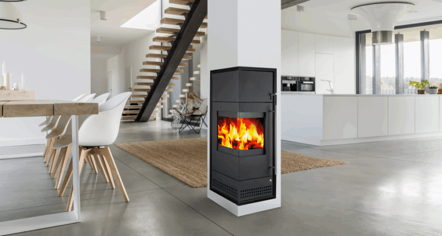 Exklusives Stadthaus mit edlem Kaminofen & 2 Bädern sofort verfügbar! - Kaminofen Plewa Panorama