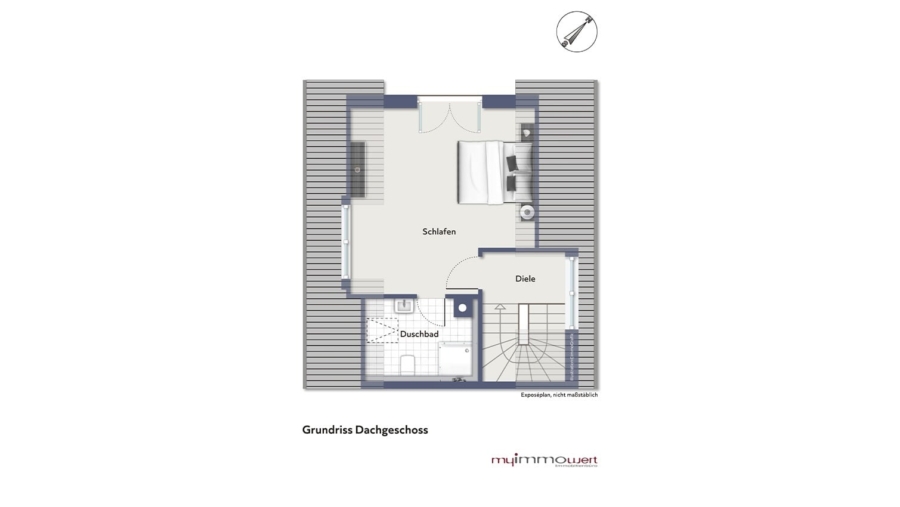 Exklusives Stadthaus mit edlem Kaminofen & 2 Bädern sofort verfügbar! - Dachgeschoss