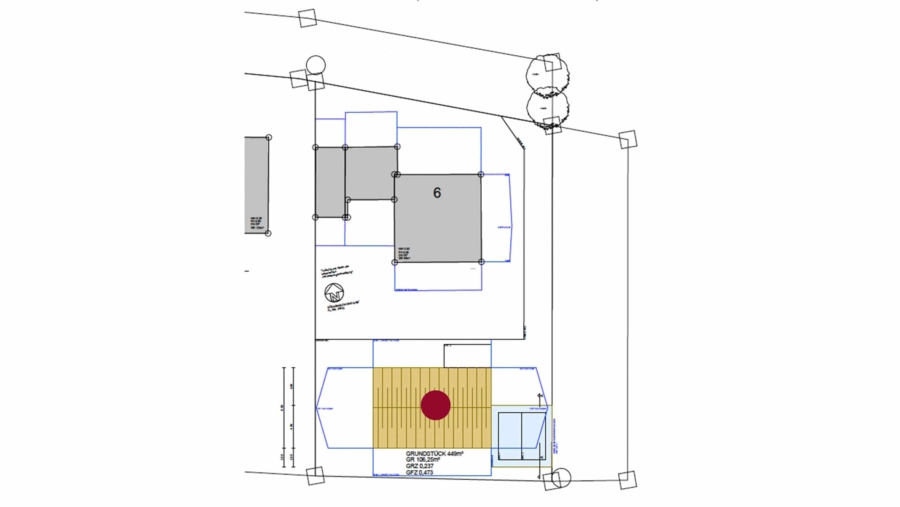 Im Herzen von Wörth! Baugrundstück für ein großzügiges Einfamilienhaus - Grundstücksplan