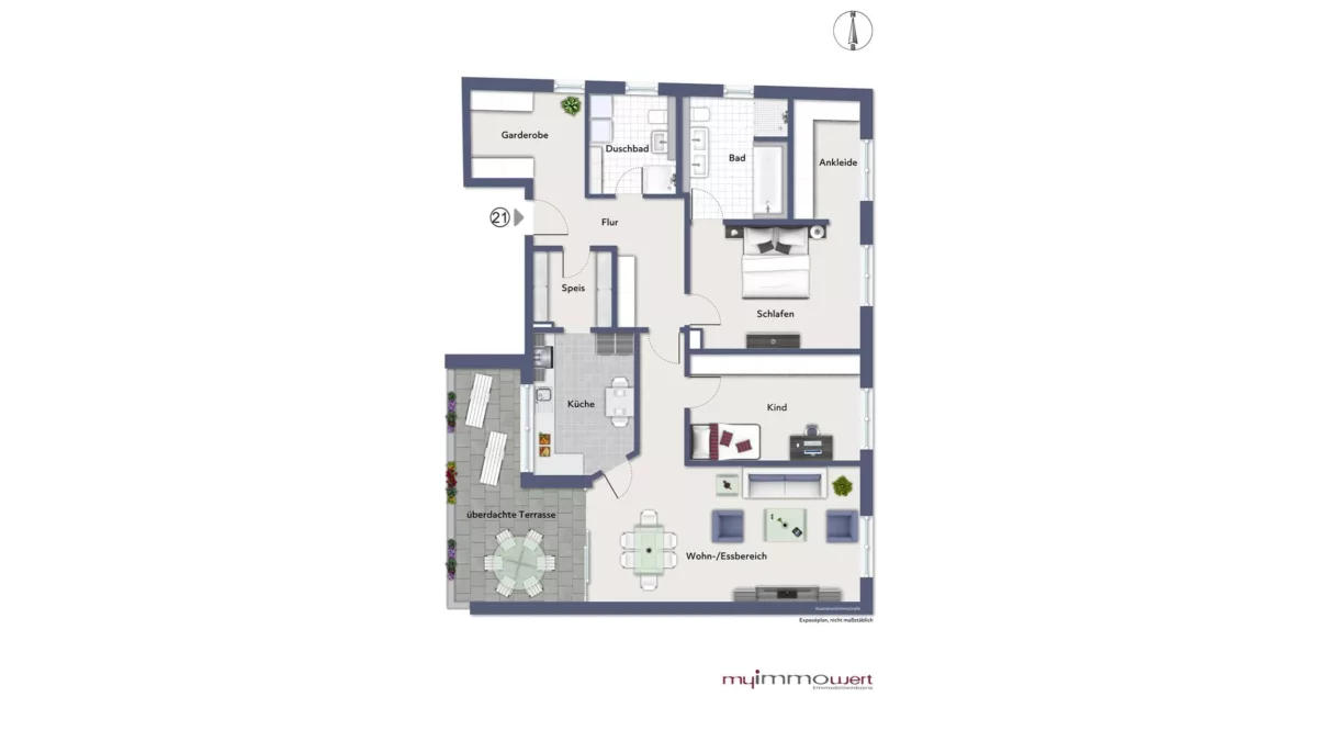 Grundriss Wohnung