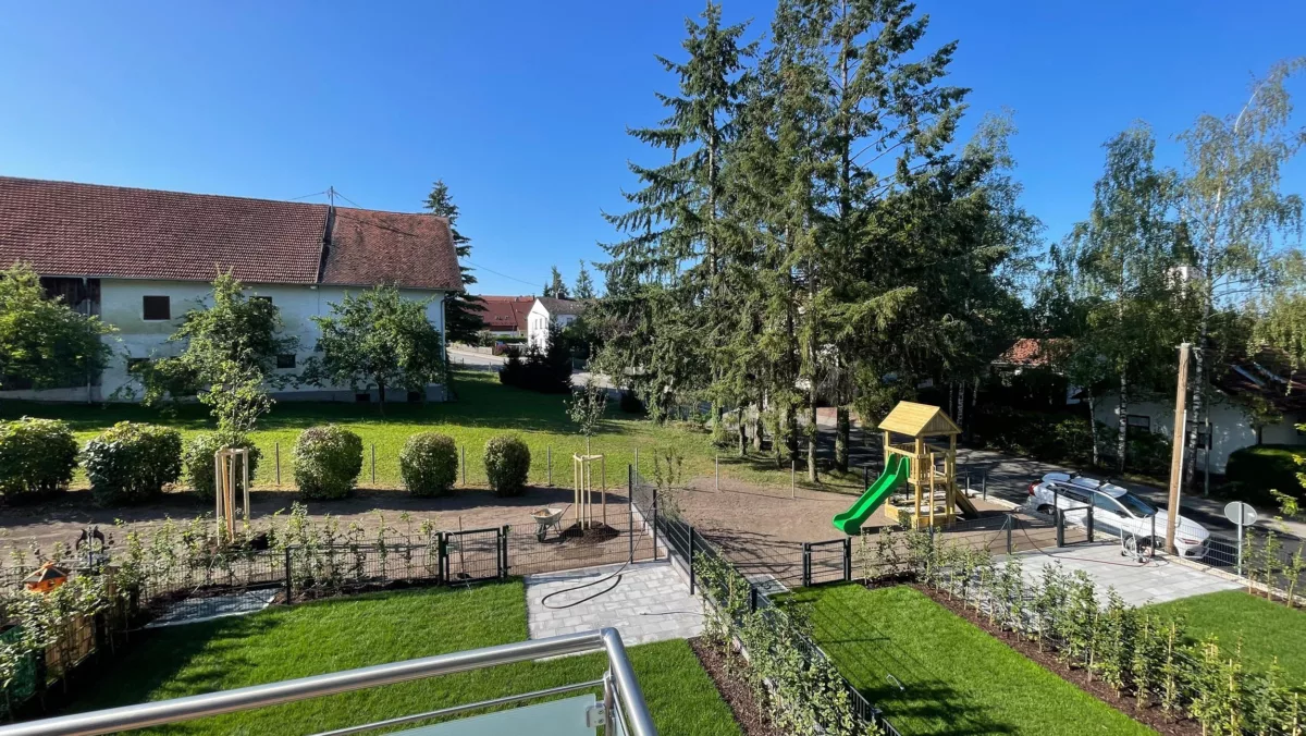 Blick vom Balkon