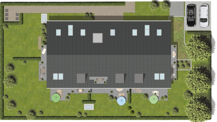 Modernes Mehrfamilienhaus mit 10 Wohneinheiten, 15 TG-Stellplätzen im Herzen von Hallbergmoos - Lageplan Mehrfamilienhaus
