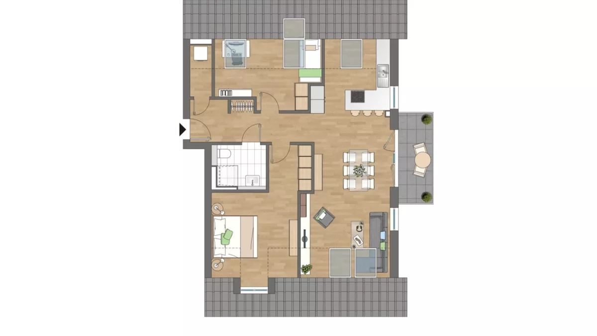 Grundriss Wohnung 10