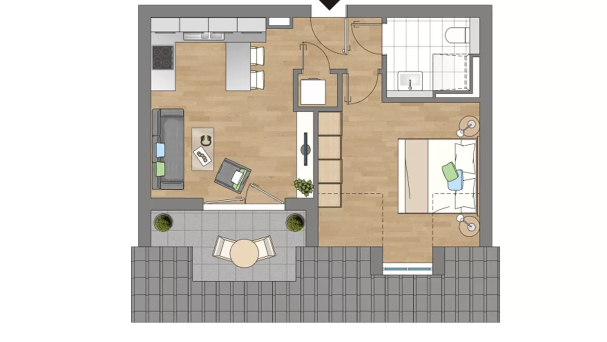 Grundriss Wohnung 9