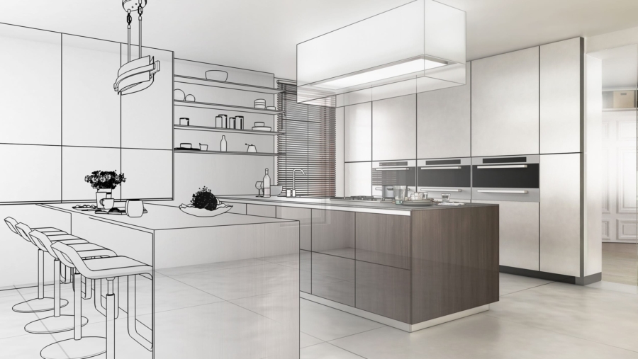 Edle Einfamilienhausvilla mit Traumgrundstück komplett nach Ihren Wünschen designed in 85435 Erding - Küche – Planung