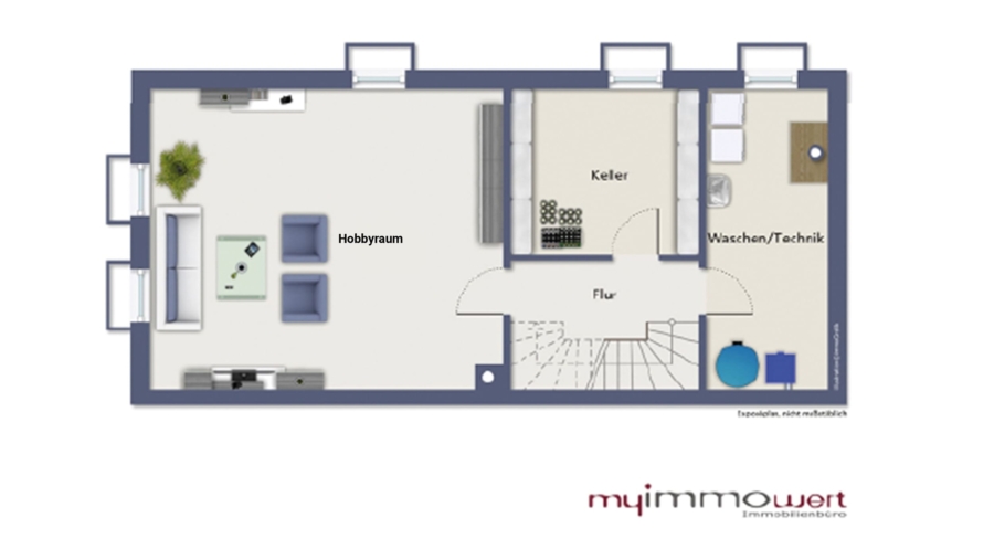 Elegante Walmdach Neubau Doppelhaushälfte mit exklusiver Ausstattung im Herzen von Erding! - Kellergeschoss