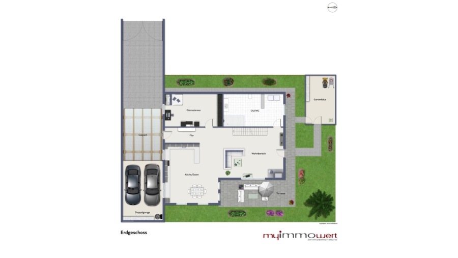 Idylle Pur! Schönes Wochenendhaus mit großem Grundstück und Kaminofen - Erdgeschoss