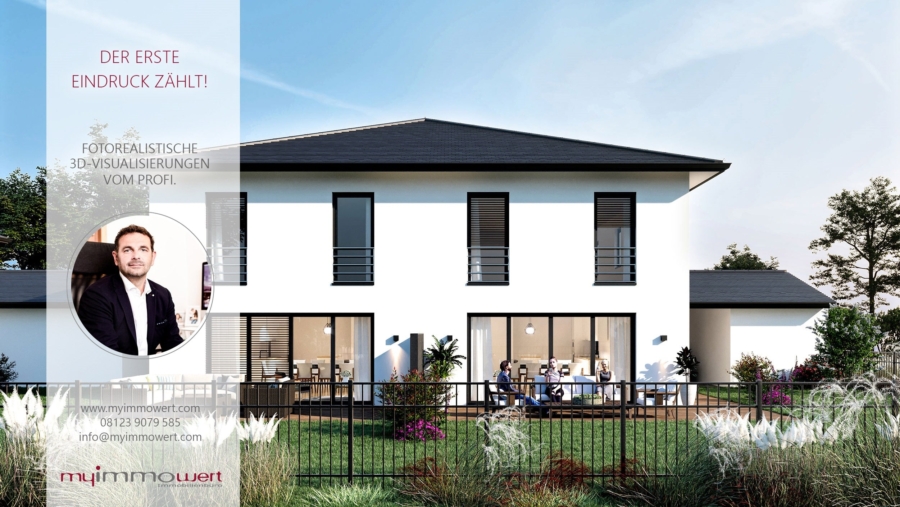 Ideal geschnittenes Baugrundstück für ein Mehrfamilienhaus in Bestlage von Ismaning zu vergeben! - 3D Visualisierung vom Profi!