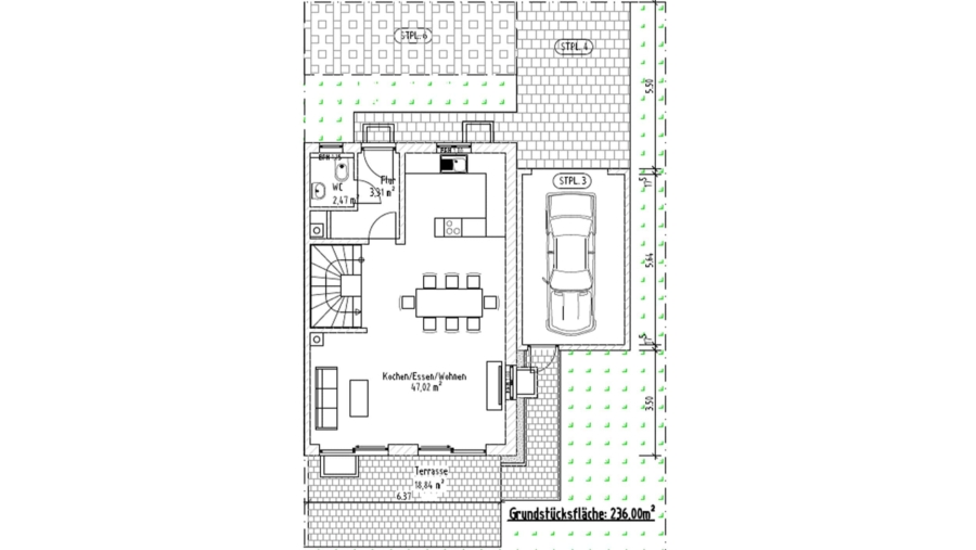 Moderne Doppelhaushälfte mit ca. 151,70 m² Wohnfläche, 5 Zimmern & 2 exklusiven Tageslichtbädern! - Erdgeschoss