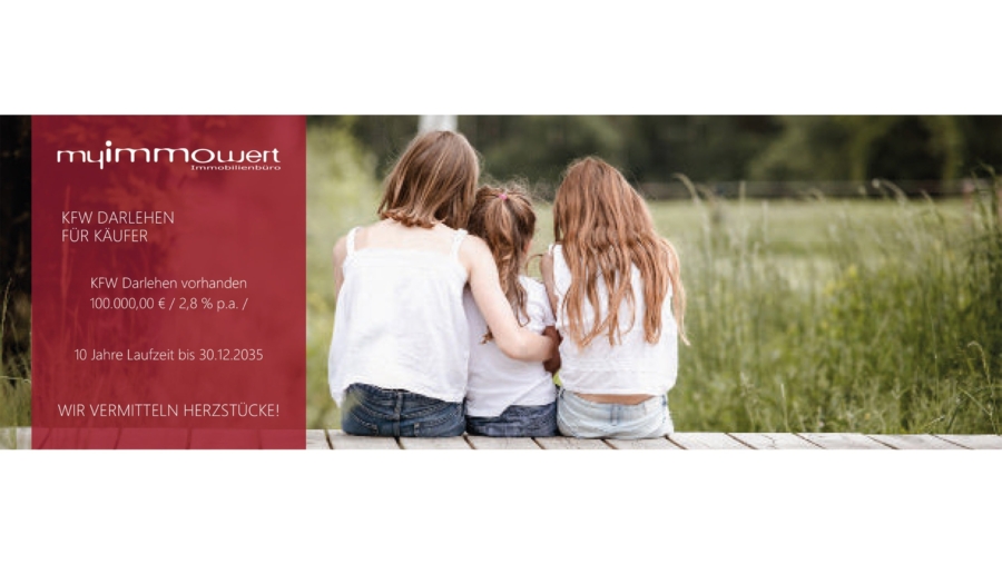 Moderne 3-Zimmer-Eigentumswohnung mit ca. 90 m² Wfl., riesigem Südbalkon, Carport & Stellplatz - KFW-Darlehen