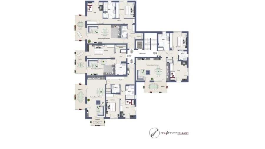 wohnen - leben - wohlfühlen Rothschwaige am Karlsfelder See - Grundriss Obergeschoss