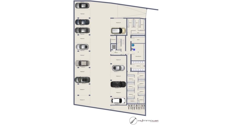 wohnen - leben - wohlfühlen Rothschwaige am Karlsfelder See - Grundriss Tiefgarage
