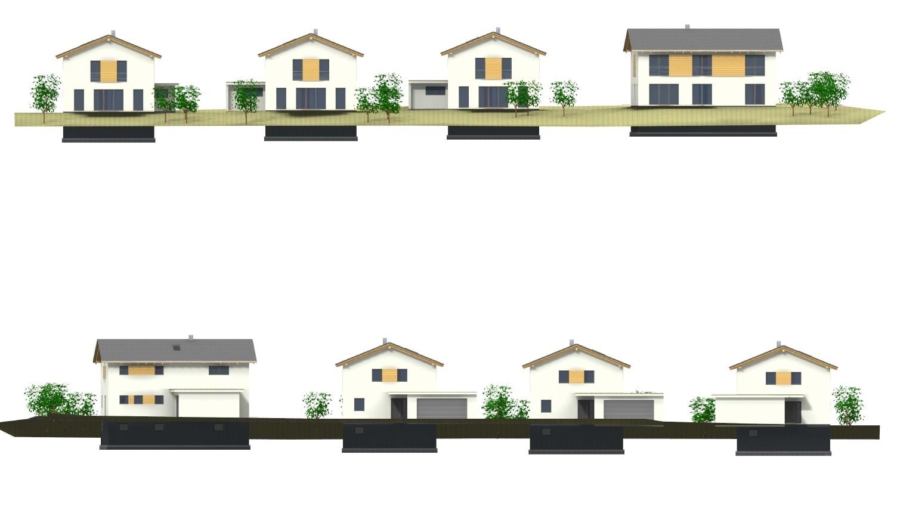 Bautraum verwirklichen? Exklusives Baugrundstück für ein Einfamilienhaus in 84439 Hofstarring - Ansicht Westen und Osten