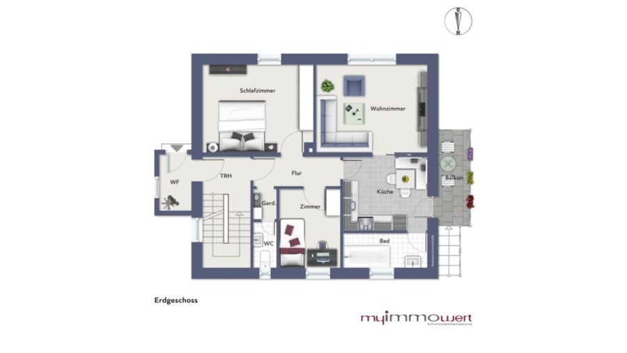 Absolute Rarität! Charmantes Zweifamilienhaus im Kaffeemühlenstil in 92670 Windischeschenbach - Erdgeschoss