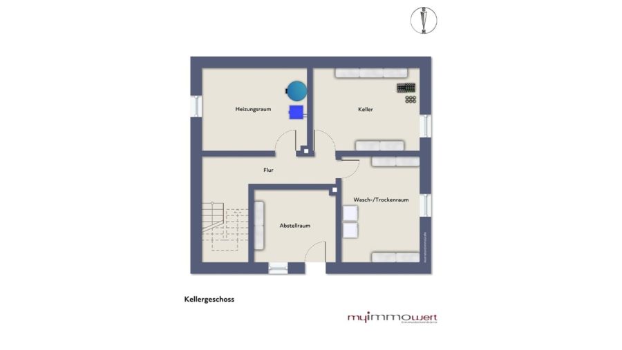 Absolute Rarität! Charmantes Zweifamilienhaus im Kaffeemühlenstil in 92670 Windischeschenbach - Kellergeschoss