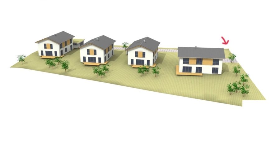 Baugrundstück für ein Nebengebäude (keine Wohnbebauung) in 84439 Steinkirchen bei Erding - 3D Ansicht Westen