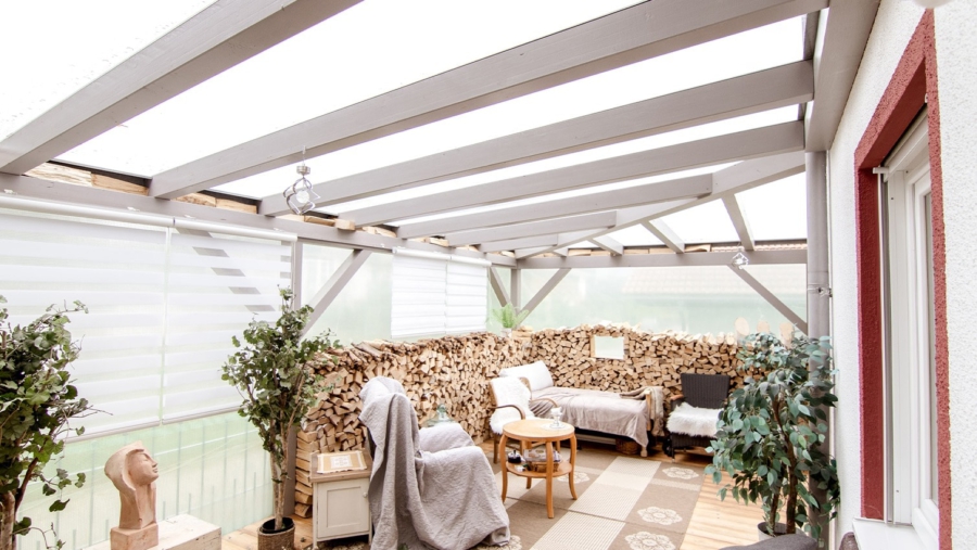 Liebevoll gestaltete & sehr gepflegte Doppelhaushälfte in absoluter Toplage in 83080 Oberaudorf-Agg - Pergola