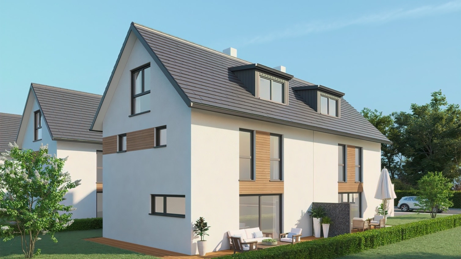 Familientraum! Schöne Neubau Doppelhaushälfte in sehr ruhiger Wohnlage zu vergeben! - Haus 2-4-6