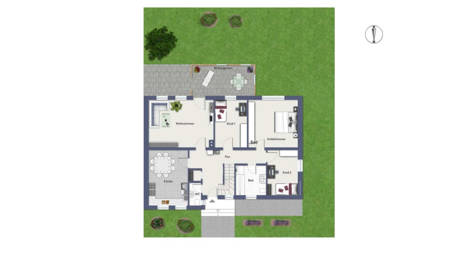 Platz für die ganze Familie! Schöne renovierungsbedürftige Doppelhaushälfte in idyllischer Wohnlage - Erdgeschoss