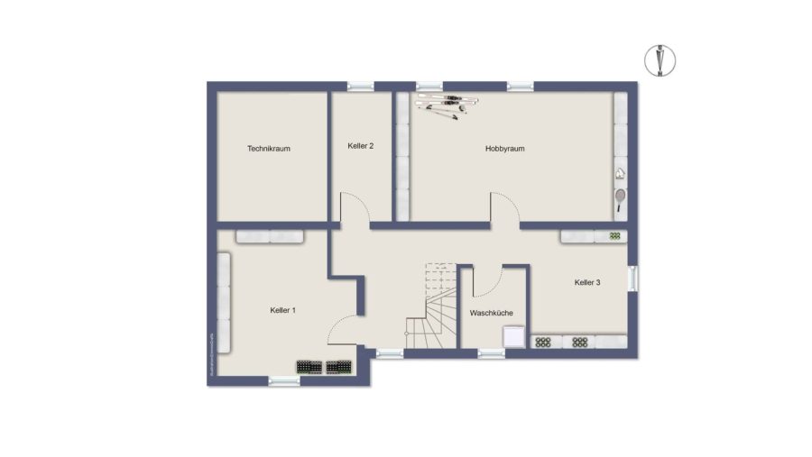 Platz für die ganze Familie! Schöne renovierungsbedürftige Doppelhaushälfte in idyllischer Wohnlage - Keller