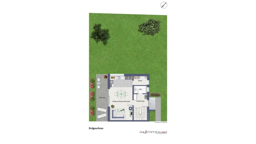 Modernes Familiendomizil! Exklusive Neubau Doppelhaushälfte in sehr ruhiger Wohnlage zu vergeben! - Erdgeschoss